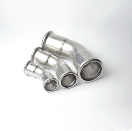 CODO ACERO INOXIDABLE DE 45§